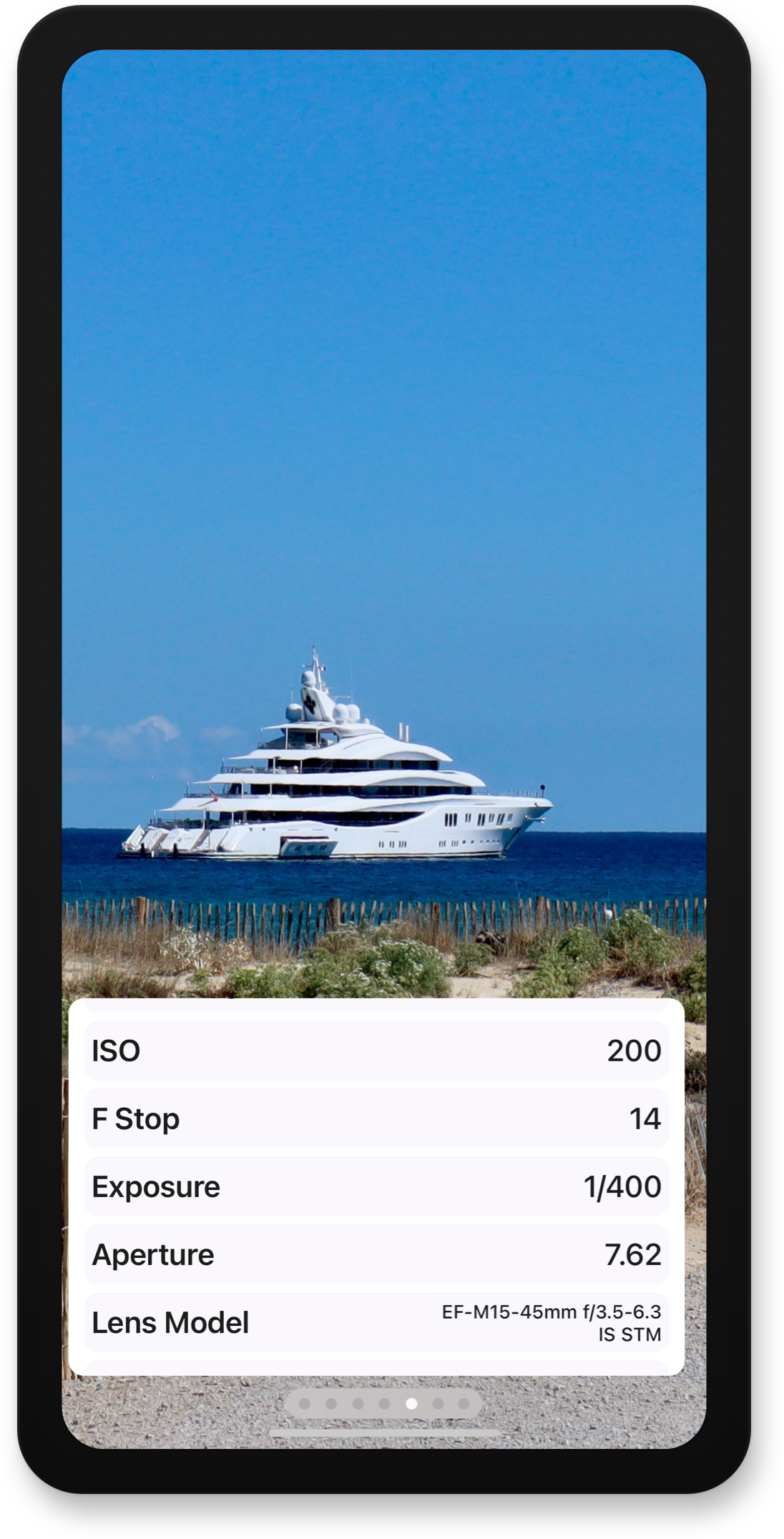 Metadata App Image Advanced Photography Data Screenshot